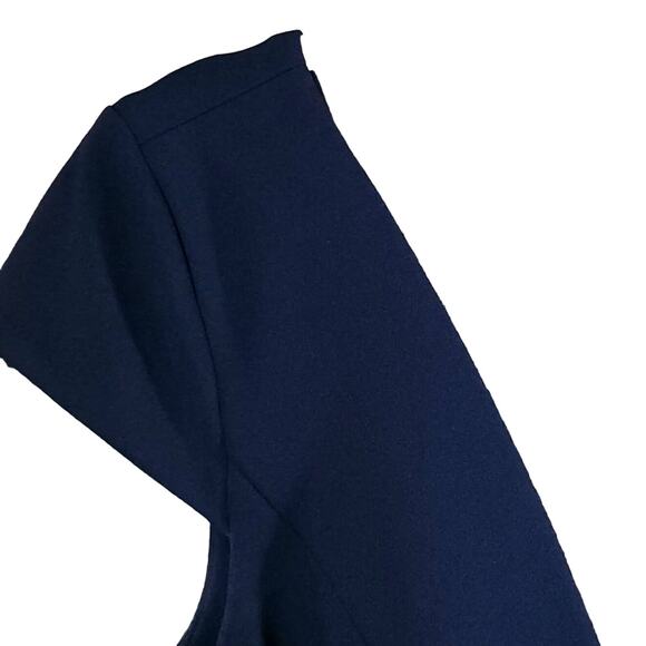 Jenny Yoo Collection Cara Cap Sleeve Plunging Bridesmaid Gown in Navy Women's 2 - Picture 4 of 7